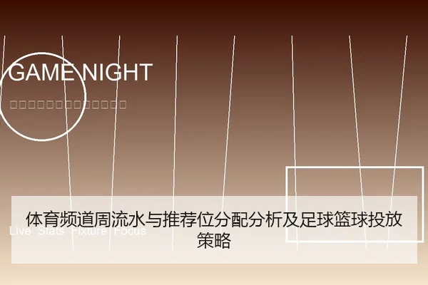 体育频道周流水与推荐位分配分析及足球篮球投放策略